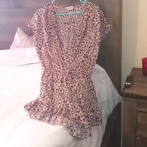 Cheetah print romper